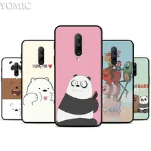 Cartoon We Bare Bears Silicone Case for Oneplus 7 7Pro 5T 6 6T Black Soft Case for Oneplus 7 7 Pro TPU Phone Cover