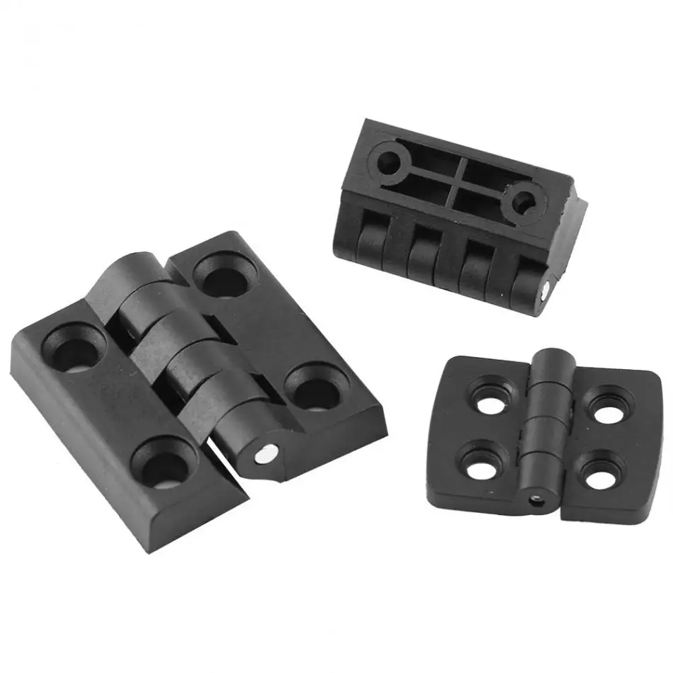 10pcs Hinges Black Color Nylon Plastic Butt Hinge for Wooden Box