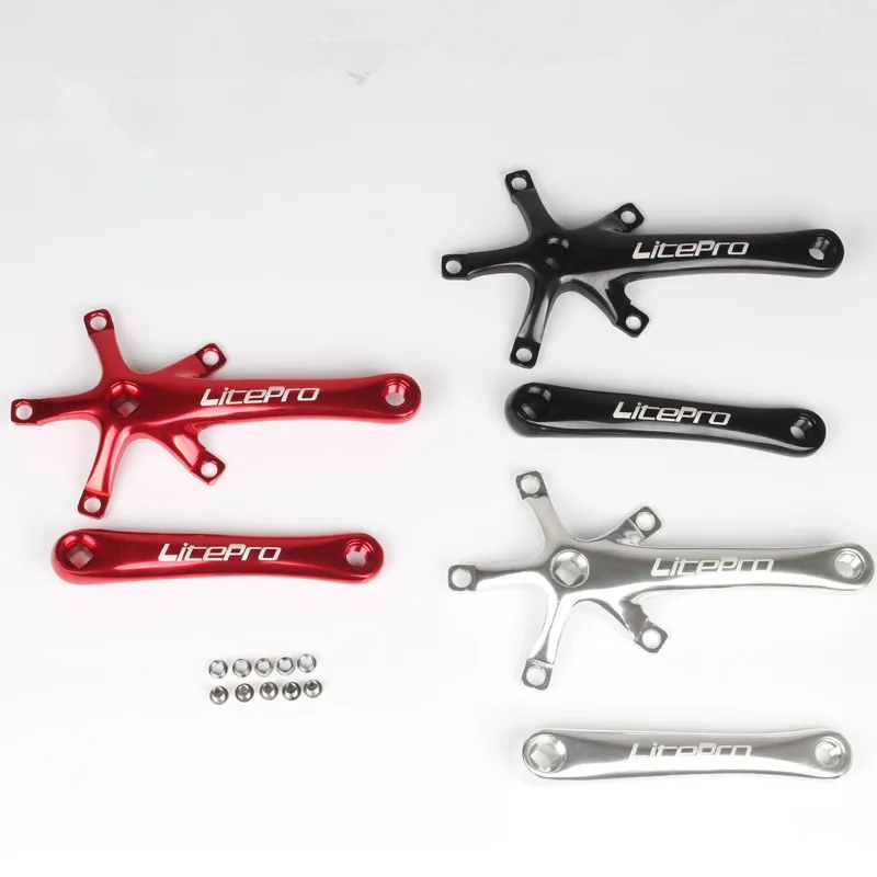 

litepro Folding Bike Square Hole Tooth Plate Crank 170mm Crank BCD130mm Modified For BYA412
