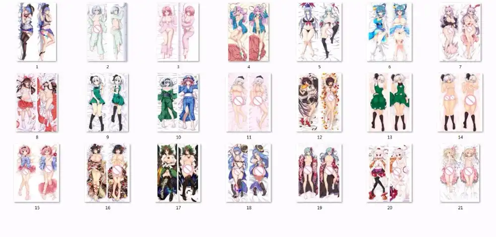 Mmf東方projectキャラクター博麗霊夢 フランドール スカーレット永江郁 鈴ボディ枕カバー抱き枕 Pillow Case Aliexpress