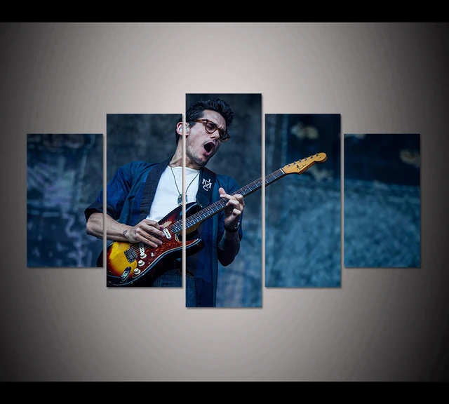 HD Print 5pcs John mayer performing poster painting modern home decor