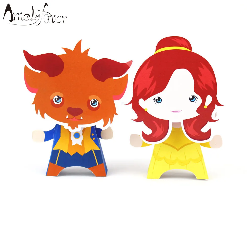 

Princess Favor Box Candy Box Beast Party Favors Gift Box Kids Birthday Party Supplies Decor Event Party Supplies Big Head Box