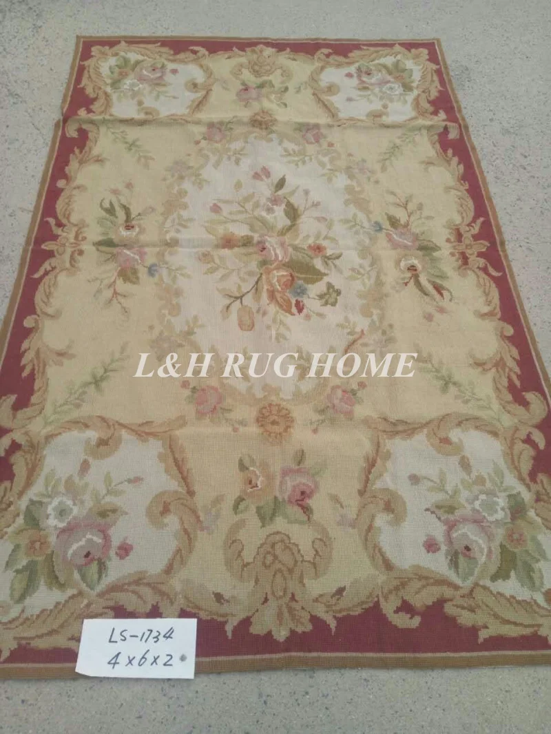 10 K 4'x6 'рукодельные ковры, новозеландская шерсть ковры цветочный дизайн