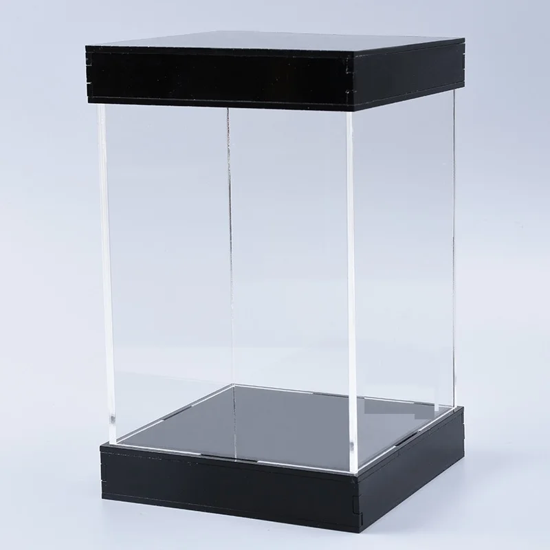 Акриловая коробка дисплея бесшовные высокой прозрачности, акриловый коробка с окошком для демонстрации модели гаража комплект Пылезащитная коробка длина х ширина х высота
