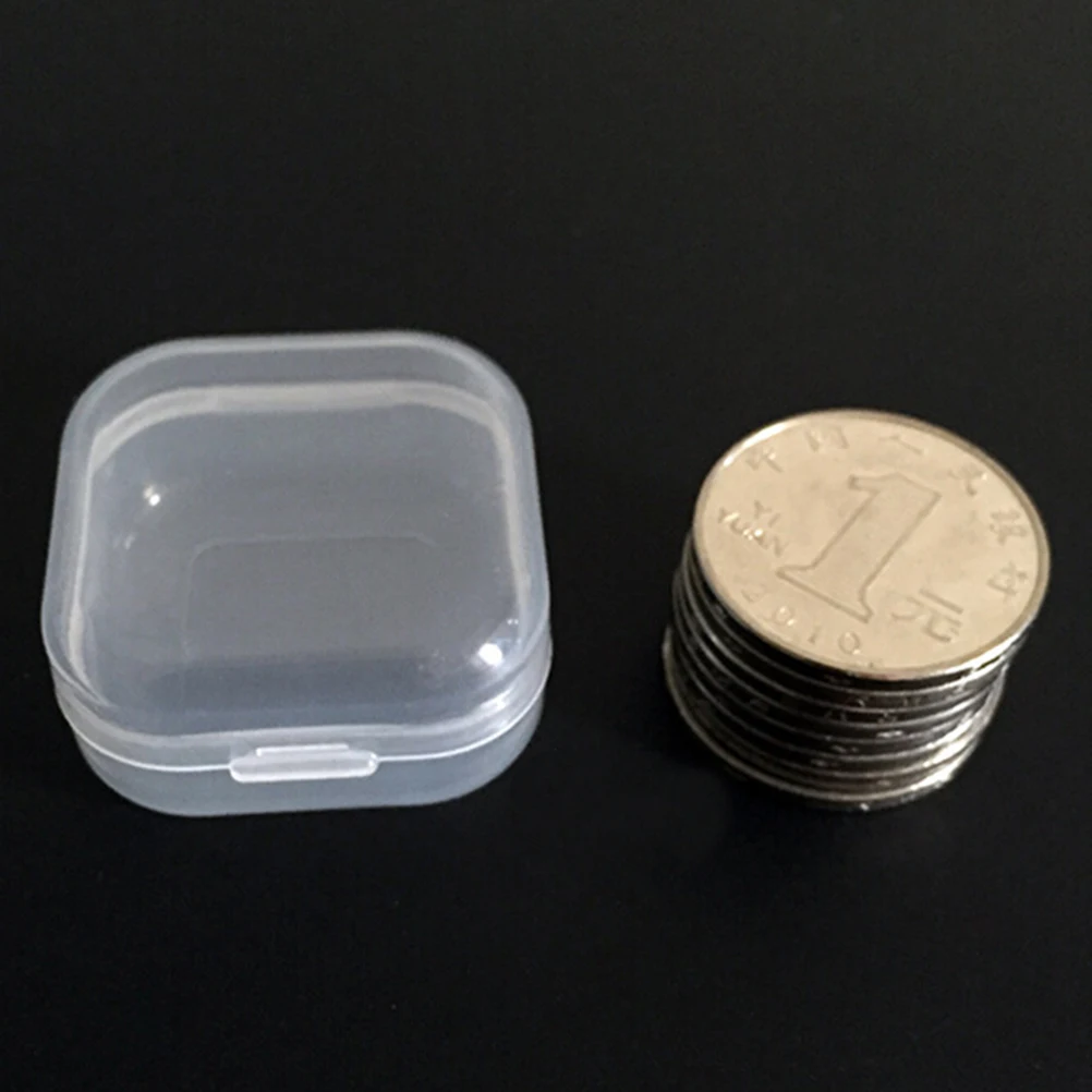 Clear Plastic Transparent With Lid Storage Box Collection Home Jewelry