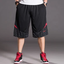 Летние мужские модные черные шорты с карманами эластичная талия Свободные повседневные мужские новые стильные удобные большие размеры 2XL 3XL 4XL