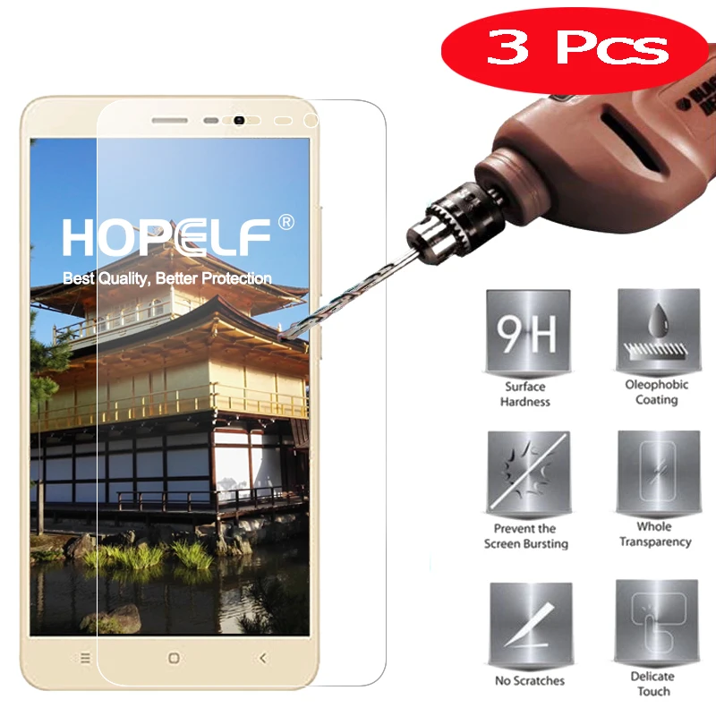 

3Pcs Tempered Glass for Xiaomi Redmi Note 3 Screen Protector 9H 2.5D Protection Film for Redmi Note 3 Tempered Glass