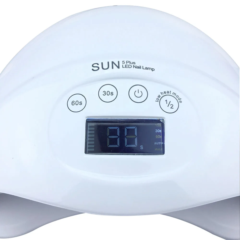 

48W LED Nail Lamp SUN5Plus White Light UV Lamp Nail Polish Machine LED Lamp Machine Curing All LED UV Gel With Touch The Button
