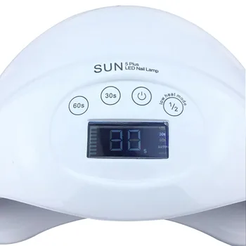 

48W LED Nail Lamp SUN5Plus White Light UV Lamp Nail Polish Machine LED Lamp Machine Curing All LED UV Gel With Touch The Button