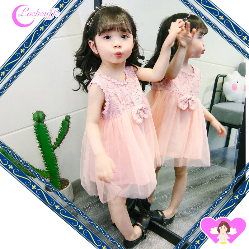 

Girls Summer Dress 2019 New Style Special counter Time limited Children Sleeveless Princess Mesh Fashion child costume