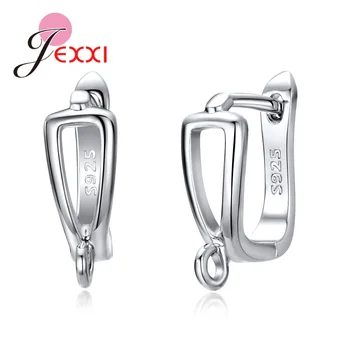 

New Arrival Popular In Europe/America Party Wedding Holiday Christmas 925 Sterling Silver Shiny U Type Earring Findings