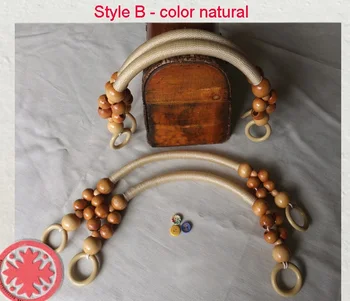 

Four Pieces Fashion Handmade DIY Acessories Sac A Main Sac Bandouliere Rope Purse Handle Rope Bead Handles Wholesale Bag Handle