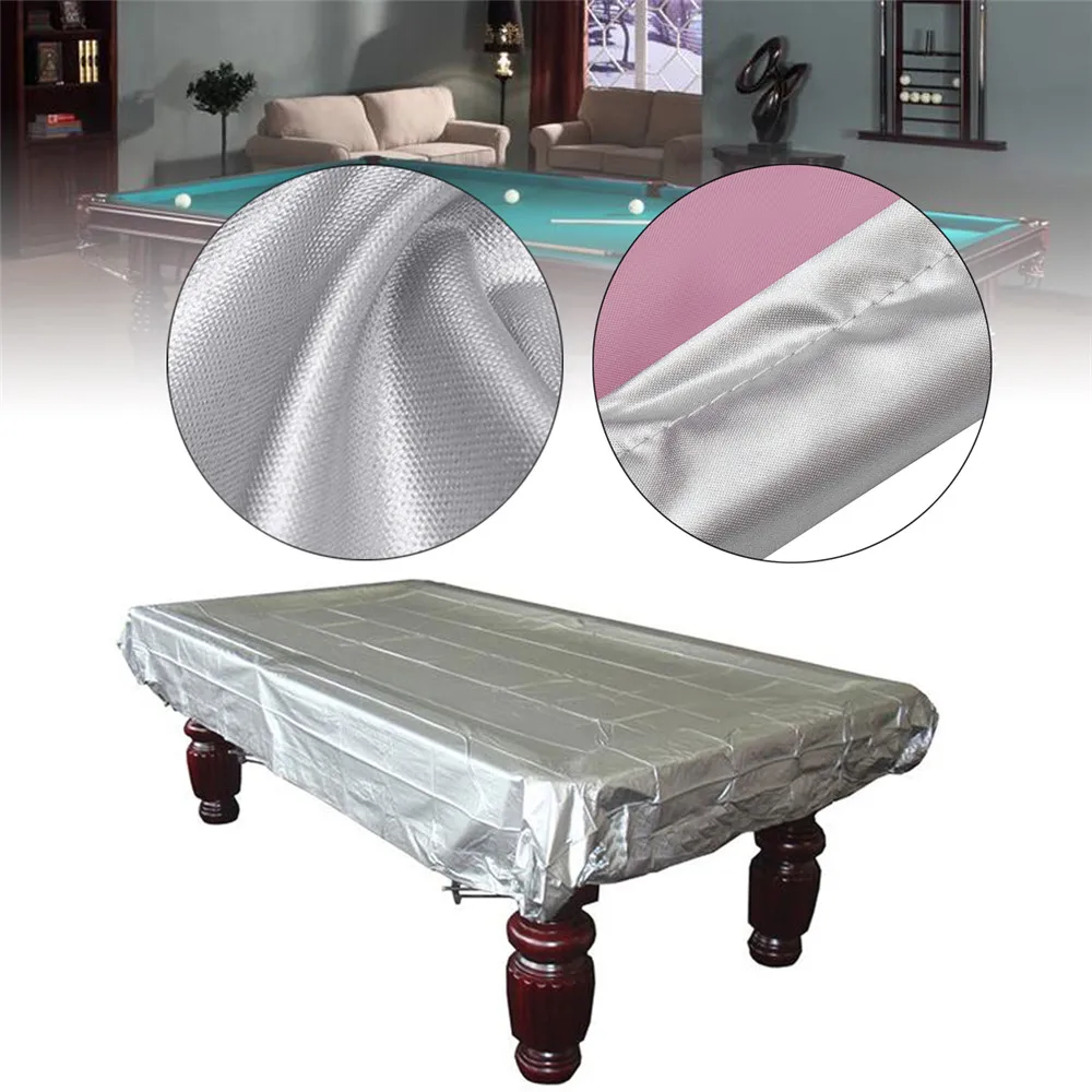 

250cmX140cm Mounchain PVC Table Billiard Cover feet Billiard tennis Table Cover Rip Resistant Oxford Pool Table Billiard Cover