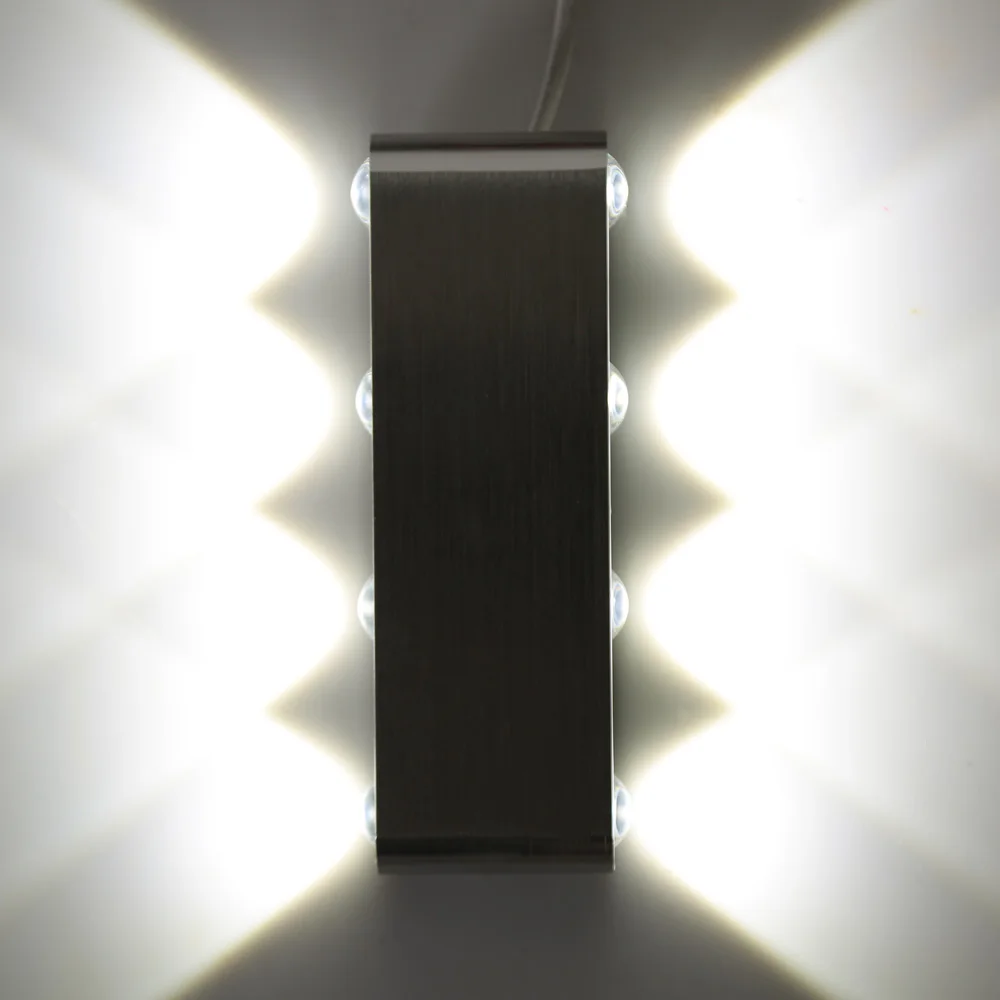 

Home Lighting 85-265V Aluminum LED Wall Lamp Light Modern Simple 8W Indoor Living Room Dining Room Bedroom Kitchen Wall Lamps