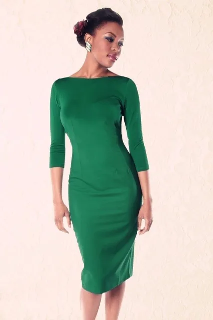 Long Sleeve Pinup Dress