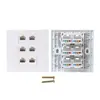 86 Type Computer Socket Panel CAT5E Network Module RJ45 Cable Interface Outlet 1to 6 Port ► Photo 1/6