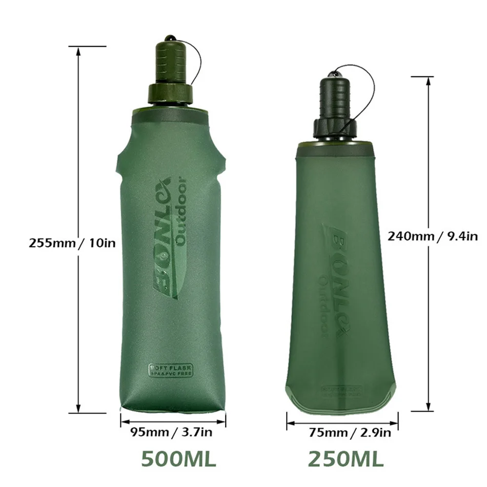 Water Bag 250ml 500ml Folding Hydration Backpack Bexiga Bladder Soft Flask Pack Military Kamp Malzemeleri Camelback Nature Hike Water Bag 250ml 500ml Folding Hydration Backpack Bexiga Bladder Soft Flask Pack Military Kamp Malzemeleri Camelback Nature Hike