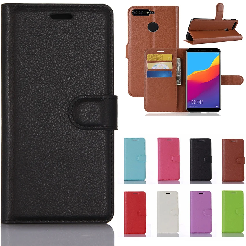 

Luxury Leather Case For Huawei Honor 7A Pro Case Flip back Cover Phone Case For Huawei Honor 7 A Pro AUM-L29 Coque Fundas