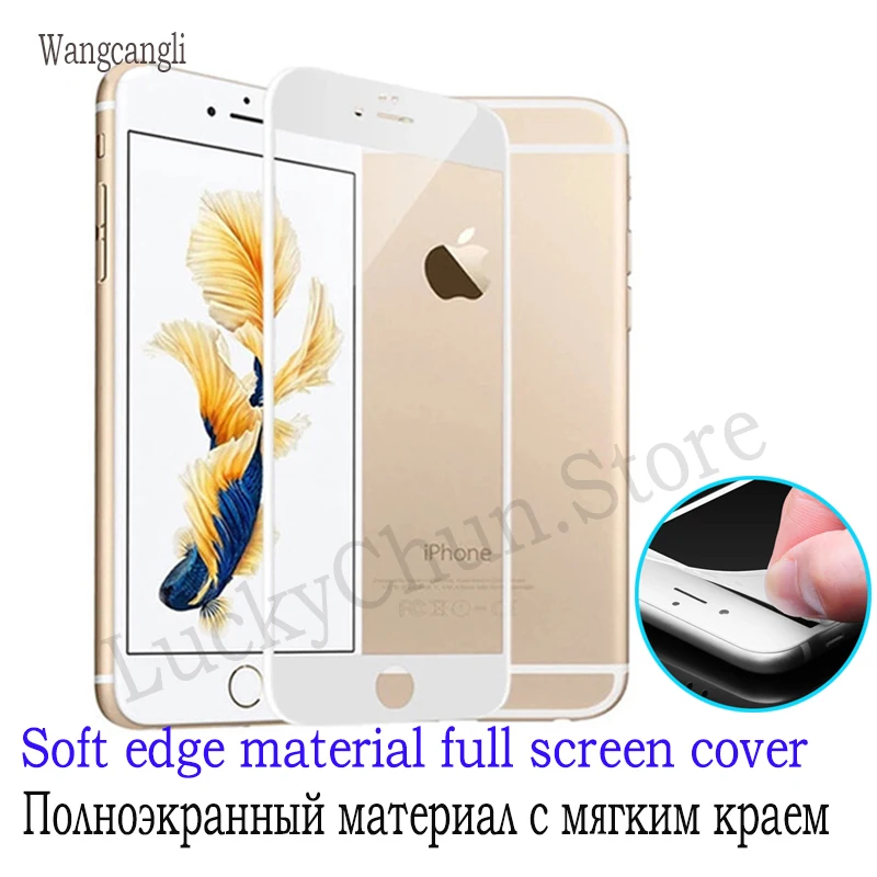 Wangcangli 3d Защитное стекло для iPhone 6 s 7 8 plus закаленное защита iphone plus|Защитные стёкла и