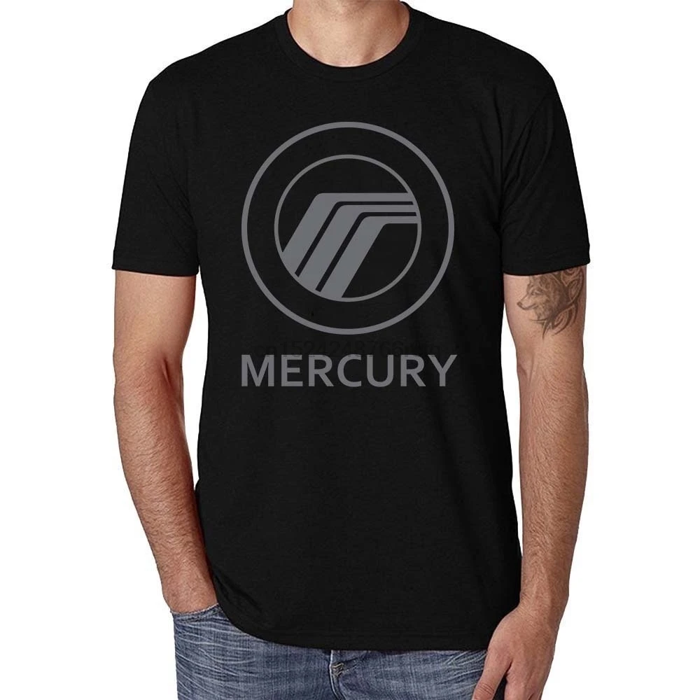 Mercury Car Logo Vintage Men's Summer Round Neck T Shirtin TShirts