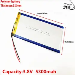 Не оригинал для 147*63*3,8 мм Tablet diashield K1 8 ''Tablet battery 3,8 v 5300 mah, пожалуйста, прочитайте описание