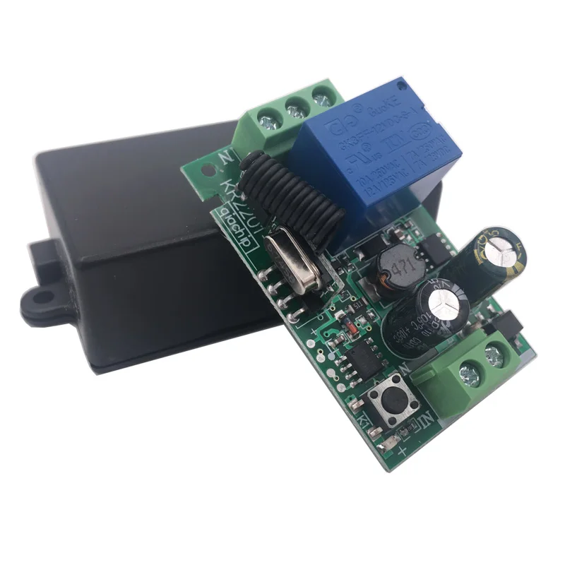 Wireless Remote Control 433MHz Universal AC 110V 220V 1 Channel Relay Receiver Module for Circuit Control Light Garage door Fan Wireless Remote Control 433MHz Universal AC 110V 220V 1 Channel Relay Receiver Module for Circuit Control Light Garage door Fan