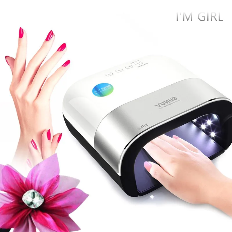 

I'M GIRL SUNUV 48W SUN3 2.0 Smart Nail Dryer Sensor UV with Timer Memory Invisible Digital Timer Display Nail Drying Machine
