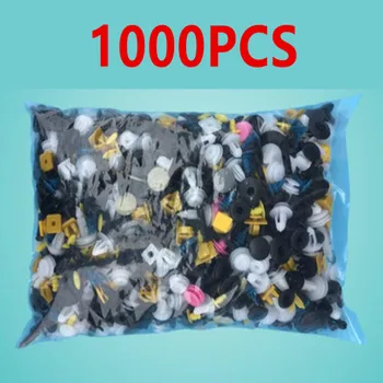 

1000PCS Auto Door bumper Mixed car fastener Vehicle Car Bumper Clips Retainer Rivet audio install tools parts stickers