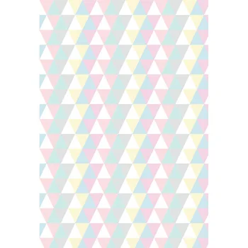 

Vinyl new arrival Photography Background Colorful Triangle Computer Printed Children newborn Backdrops for Photo Studio