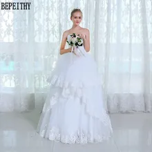 BEPEITHY Fantastic Ball Gown Layers Tulle Wedding Dresses Sweetheart Lace Bridal Dress Vestido De Novia Wedding Gowns 2017