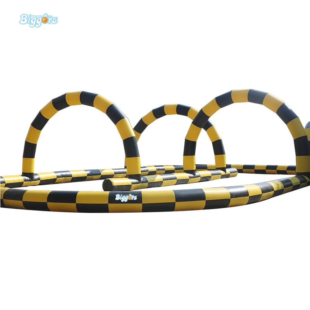 

Sea Shipping Inflatable Car Or Bumper Ball Go Race Track Inflatable Race Track For Sale