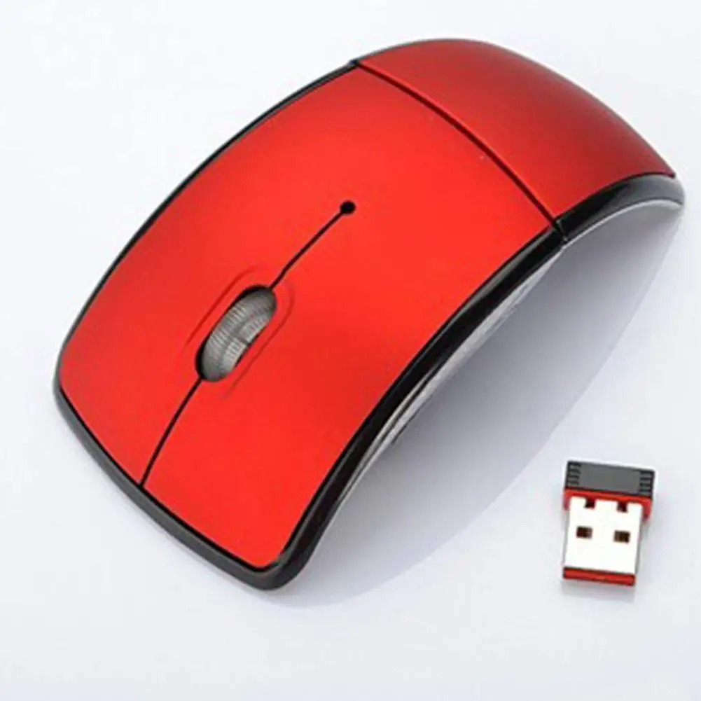 

Ultrathin 2.4GHz Foldable Wireless Arc Optical Mouse Mice USB Receiver For Pad PC Laptop Notebook Computer 6 Color dropshipping