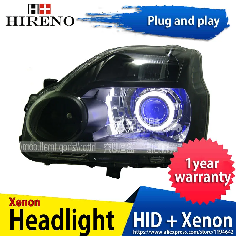

Car custom Modified Xenon Headlamp for Nissan X-Trail 2008-12 Headlights Assembly Car styling Angel Lens HID 2pcs