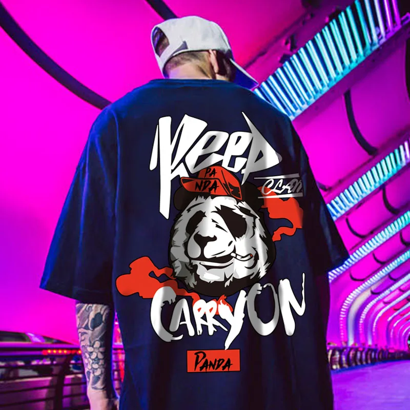 

Printed Short Sleeve T-shirt Men's 100% Cotton Large Size 7XL Hip Hop Loose T Shirt Streetwear Extended Tops Men Clothing G5G45