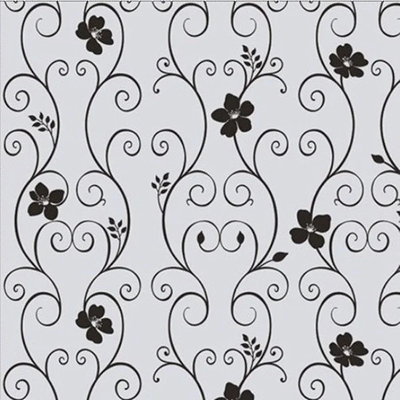 45x100cm Glass Frosted Cover Plane Window Sticker Wall Decoration Plum Floral Flower Decorative Film Home Room Deco HOT