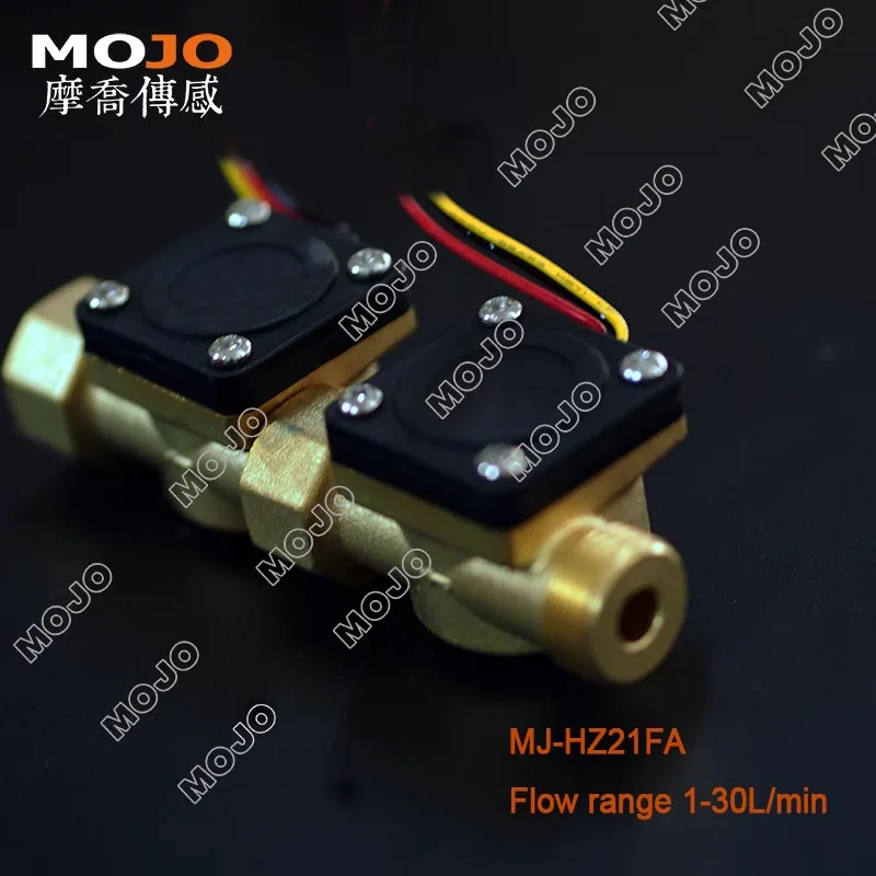 MJ-HZ21FA 1/2 ''диаметр датчика потока Холла латунный материал водо-велосипедная система