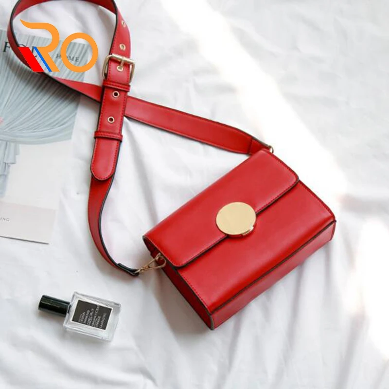 

Fashion Small Shoulder Bag For Women Messenger Bags Round Lock Design Ladies PU Leather Handbag Purse Female Crossbody Bag Bolsa
