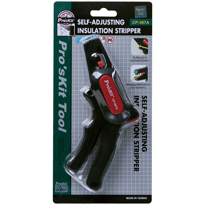 Инструмент для зачистки проводов Pro'sKit устройство саморегулировки изоляции