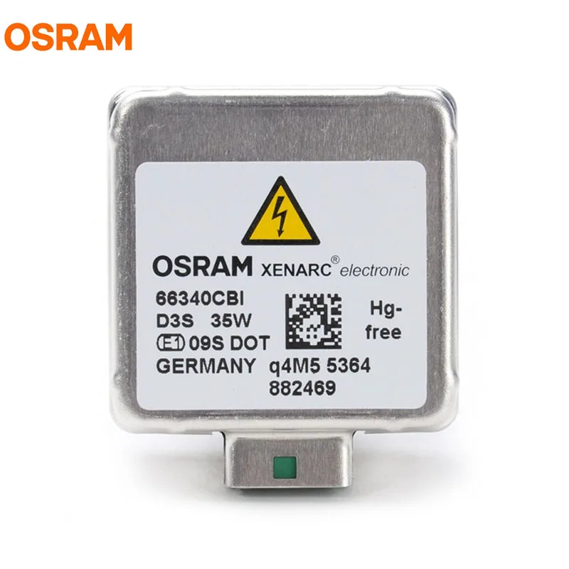 Лампа Ксеноновая OSRAM D3S 35 Вт 66340CBI 5000K холодных синих тонах, интенсивный HID OEM Лампа 20% более светильник ксенон белый лампа автомобильный светильник головной светильник, 1X