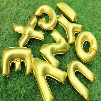 

Factory Direct Sale 80pcs/lot 16 inch letter Aluminum Foil Balloons Inflatable Birthday Weeding Party Decoration Celebration