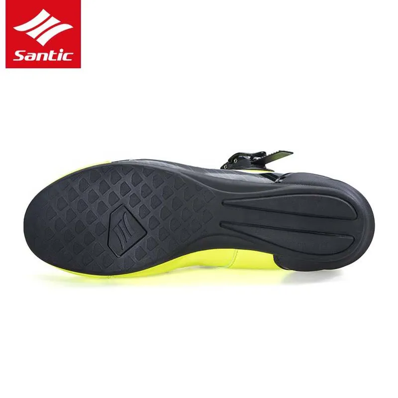 Zapatos de ciclismo SANTIC zapatillas transpirables para deportes al aire libre zapatos de bicicleta de carretera profesional antideslizantes equipo sin bloqueo suela de goma