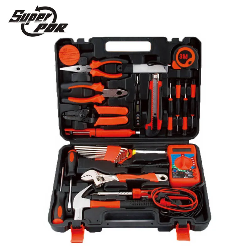 Super PDR 35 pcs household electric tools set saw screwdriver Claw