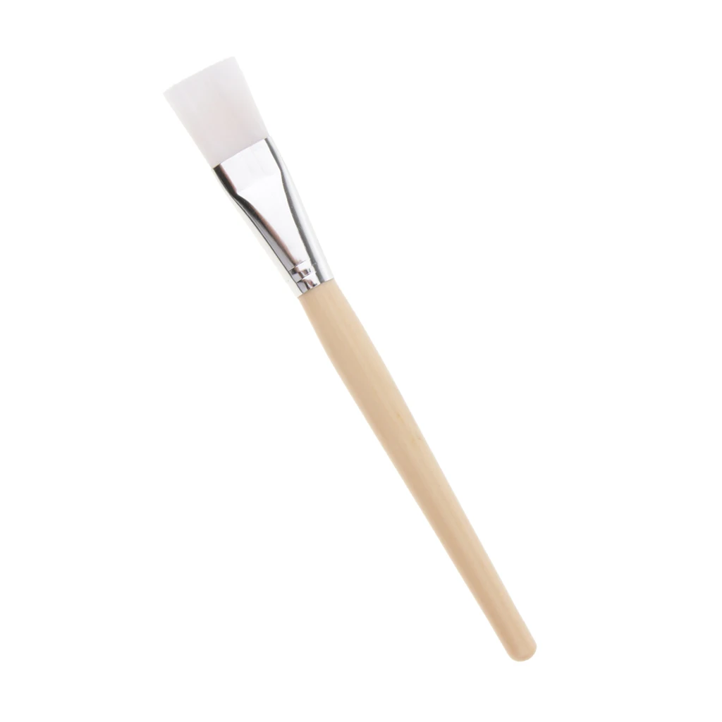 Facial Mask Brush - Soft Face Brush Mask Applicator For Applying Mask Eye Peel Serum or DIY Needs With Confortable Wooden Handle