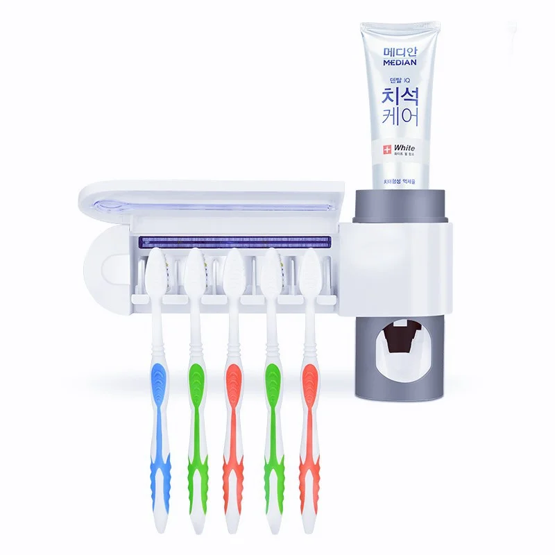 

Creative UV toothbrush sterilizer automatic drying sterilizer storage wall hanging UV toothbrush holder LO714620