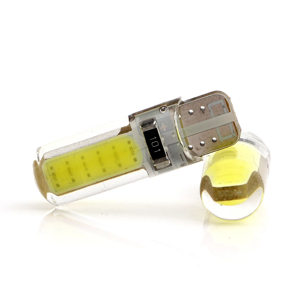 100 шт./лот T10 194 168 COB 12SMD W5W 12 Светодиодный светильник для чтения 12В DC индикаторная лампа автомобильная светодиодная подсветка номерного знака