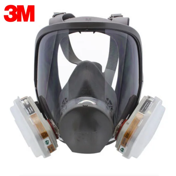 

3M 6800 Full Facepiece Mask Size M with 6005 Gas Cartriges 7 pieces Suit R00987