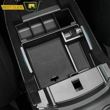 Reposabrazos caja de almacenamiento para Ford Explorer 2011-2017 Centro 2018 consola guante de papelera bandeja funda, soporte 2012, 2013, 2014, 2015, 2016