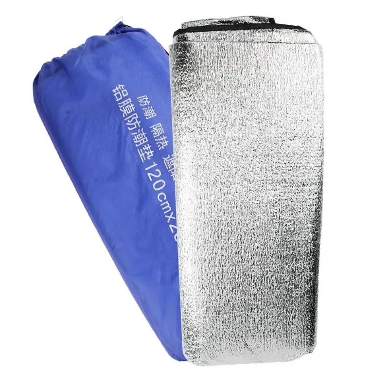 

1.2x2m Waterproof Aluminum Foil EVA Mat Sleeping Picnic Beach Sandbeach Mattress Outdoor Camping Pad For Hiking Protable