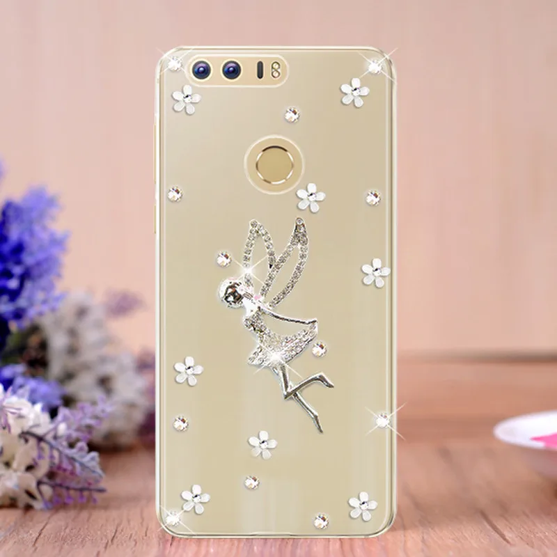 Чехол с кристаллами для Huawei Honor 8 lite 7A 10 view чехол huawei p20 mate 20 honor 9 6X 7X Pro nova 3 2s 2 3E