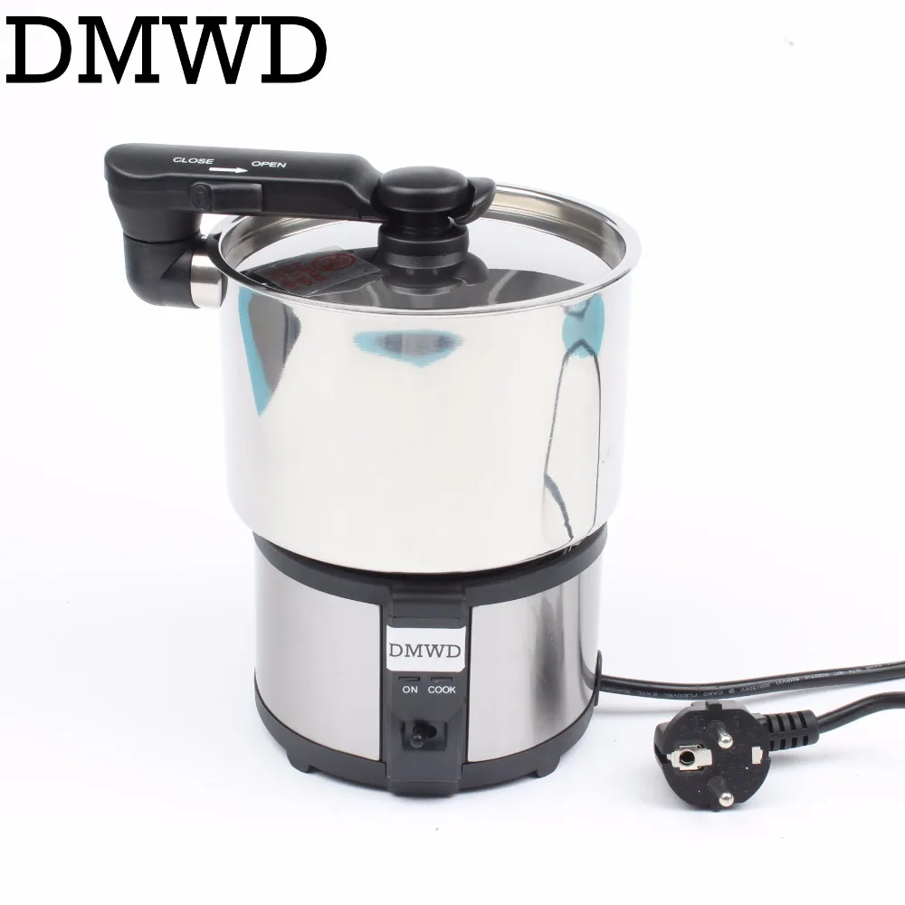 DMWD Mini electric rice cooker food steamer small portable stainless